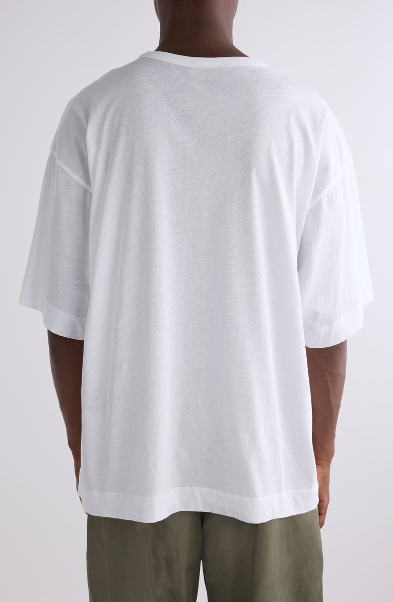 Dries Van Noten Huin Floral Oversize Cotton Graphic T-Shirt, Alternate, color,