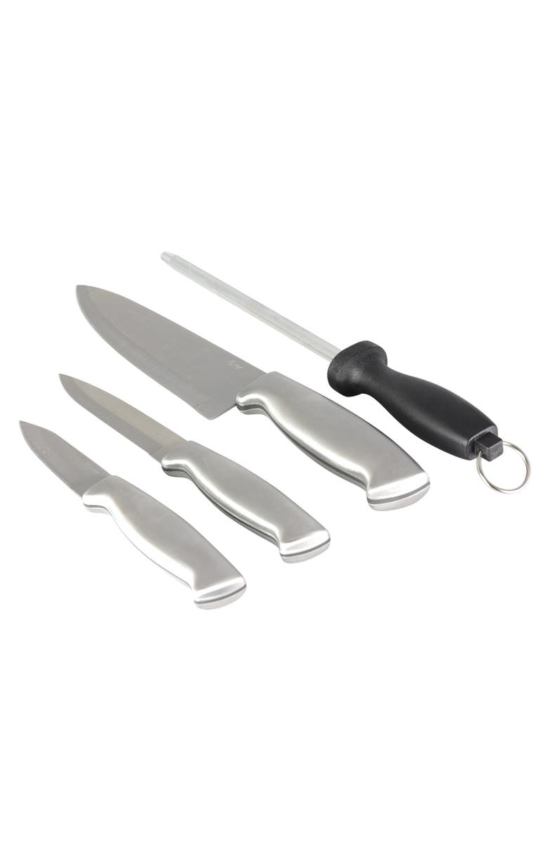 OSTER Baldwyn 4 Piece Stainless Steel Cutlery Knife Set, Main, color, Silver
