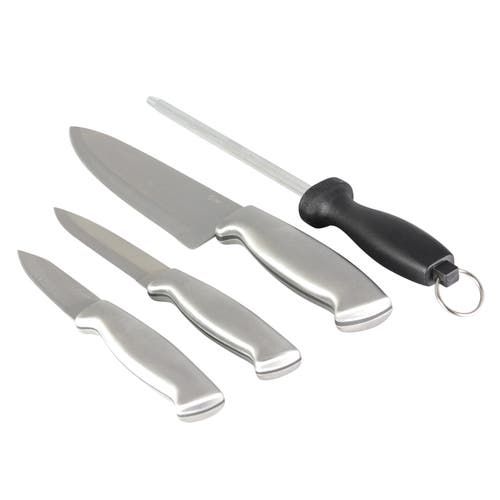 Oster Baldwyn 4 Piece Stainless Steel Cutlery Knife Set In Silver