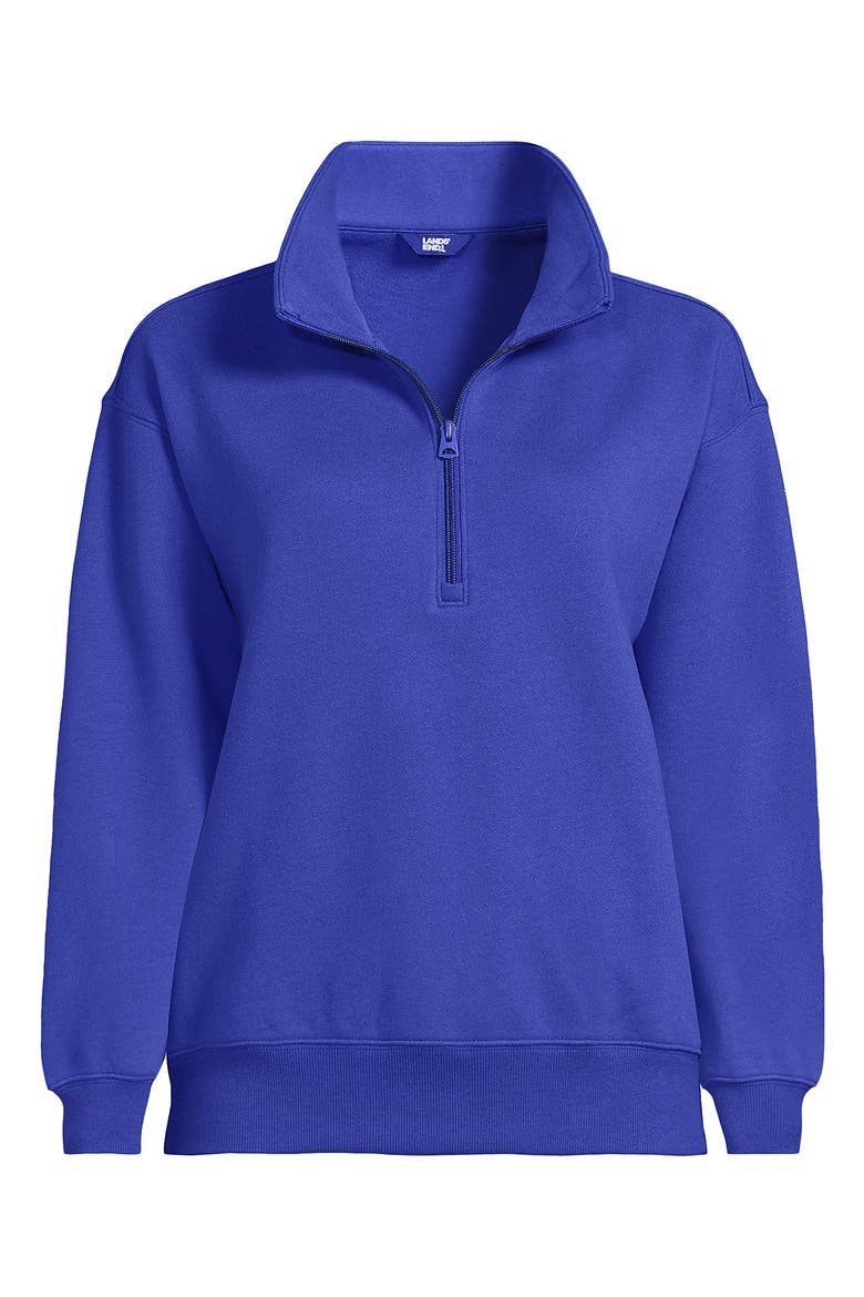 Serious Sweats Relaxed Quarter Zip Pullover Sweatshirt, Alternate, color, Blue Breeze
