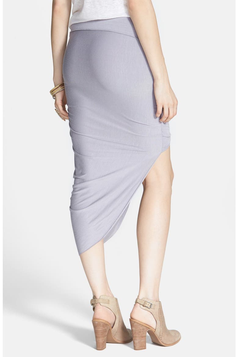 'Twist and Shout' Draped Skirt, Alternate, color, VAPOR BLUE