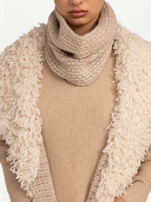 Gobi Mongolian Cashmere Loop Stitched Cashmere Vest In Warm Grey