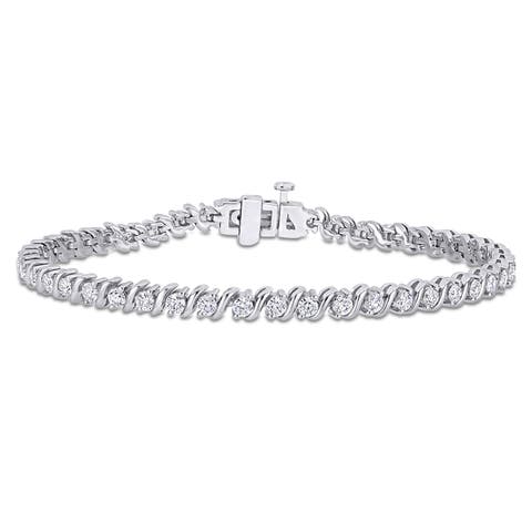 Moissanite S-Link Tennis Bracelet