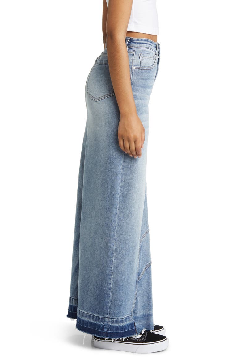 Release Hem Denim Maxi Skirt, Alternate, color, INDIGO