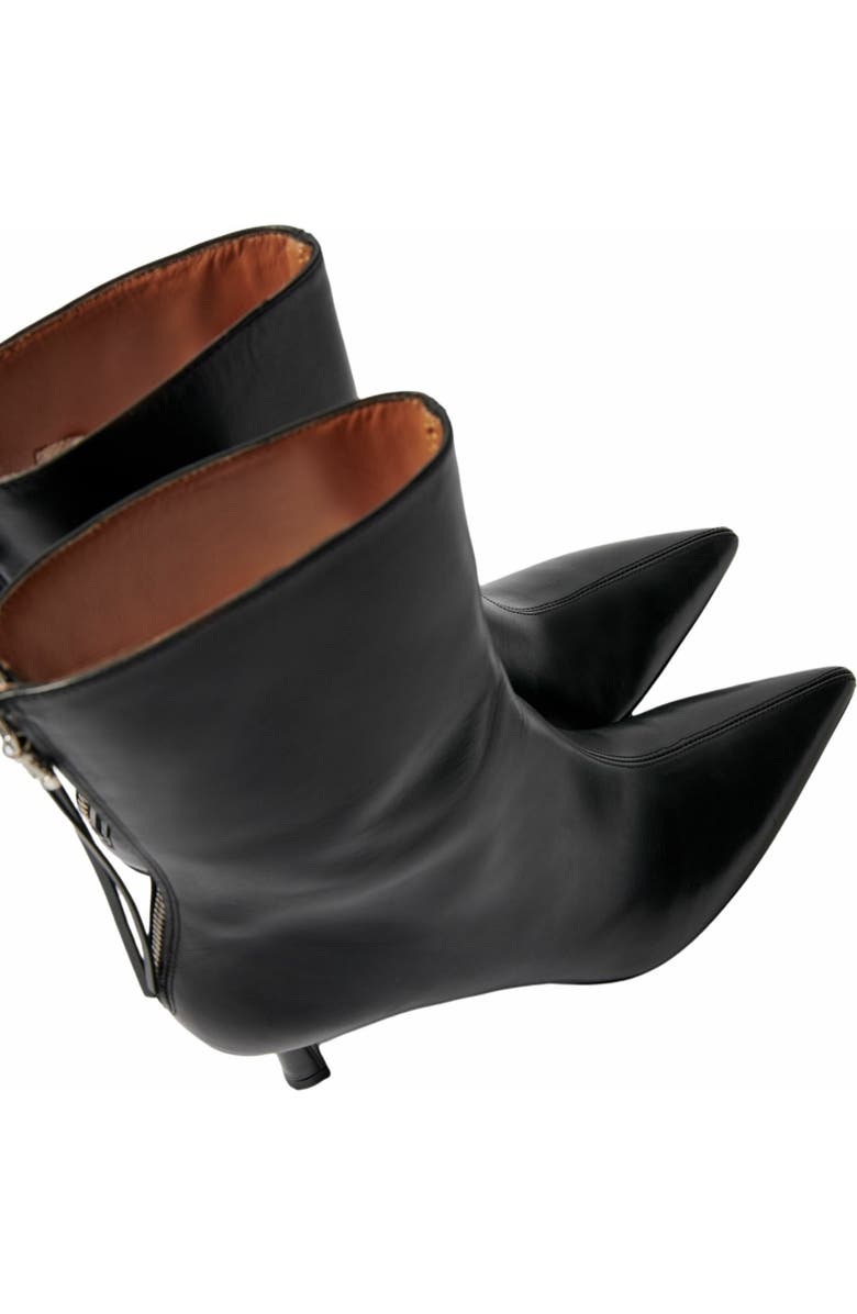 maje Leather ankle boots, Alternate, color, Black