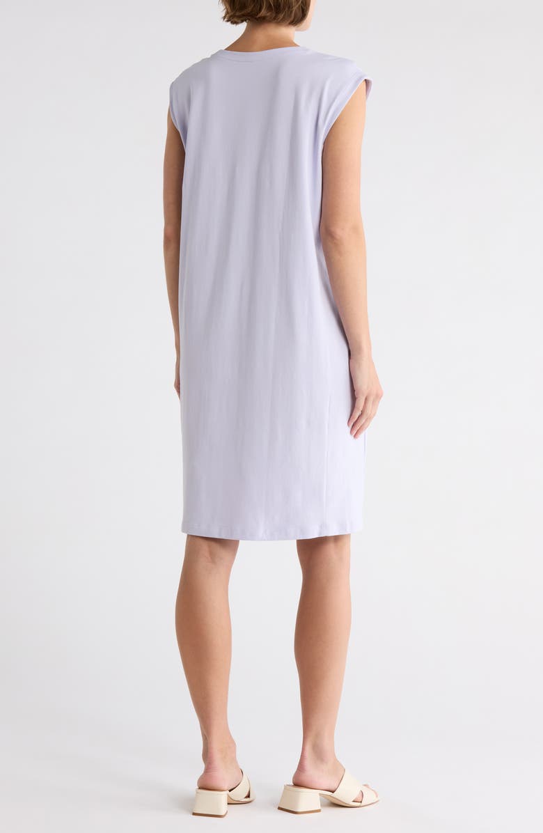 Eileen Fisher Crewneck Sleeveless Jersey Dress, Alternate, color, Wisteria