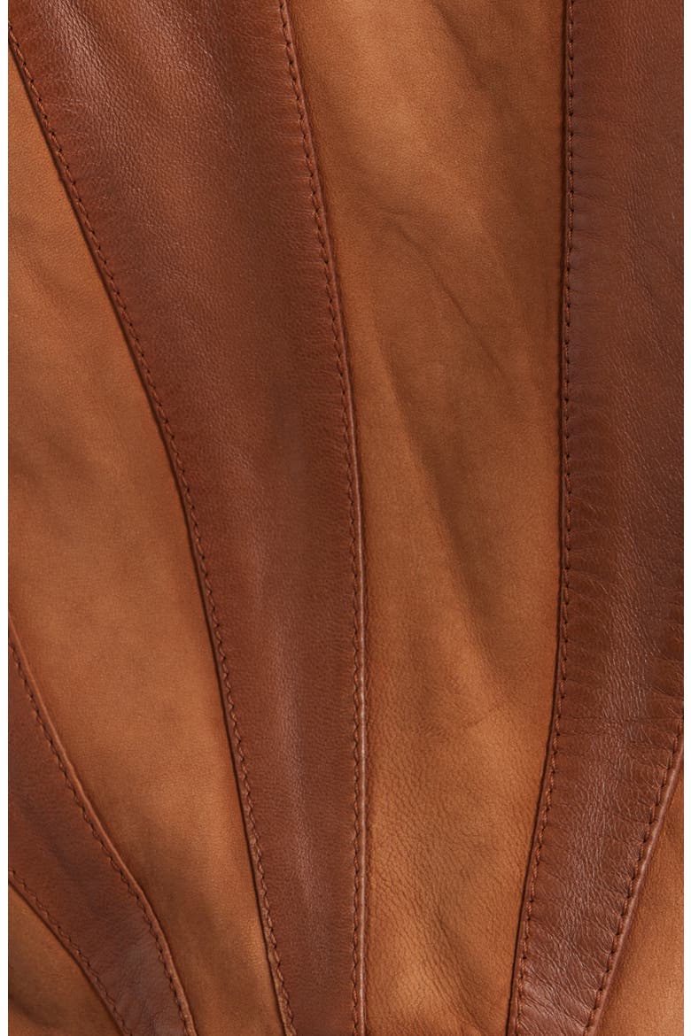 Sunny 2 Leather Jacket, Alternate, color, COGNAC