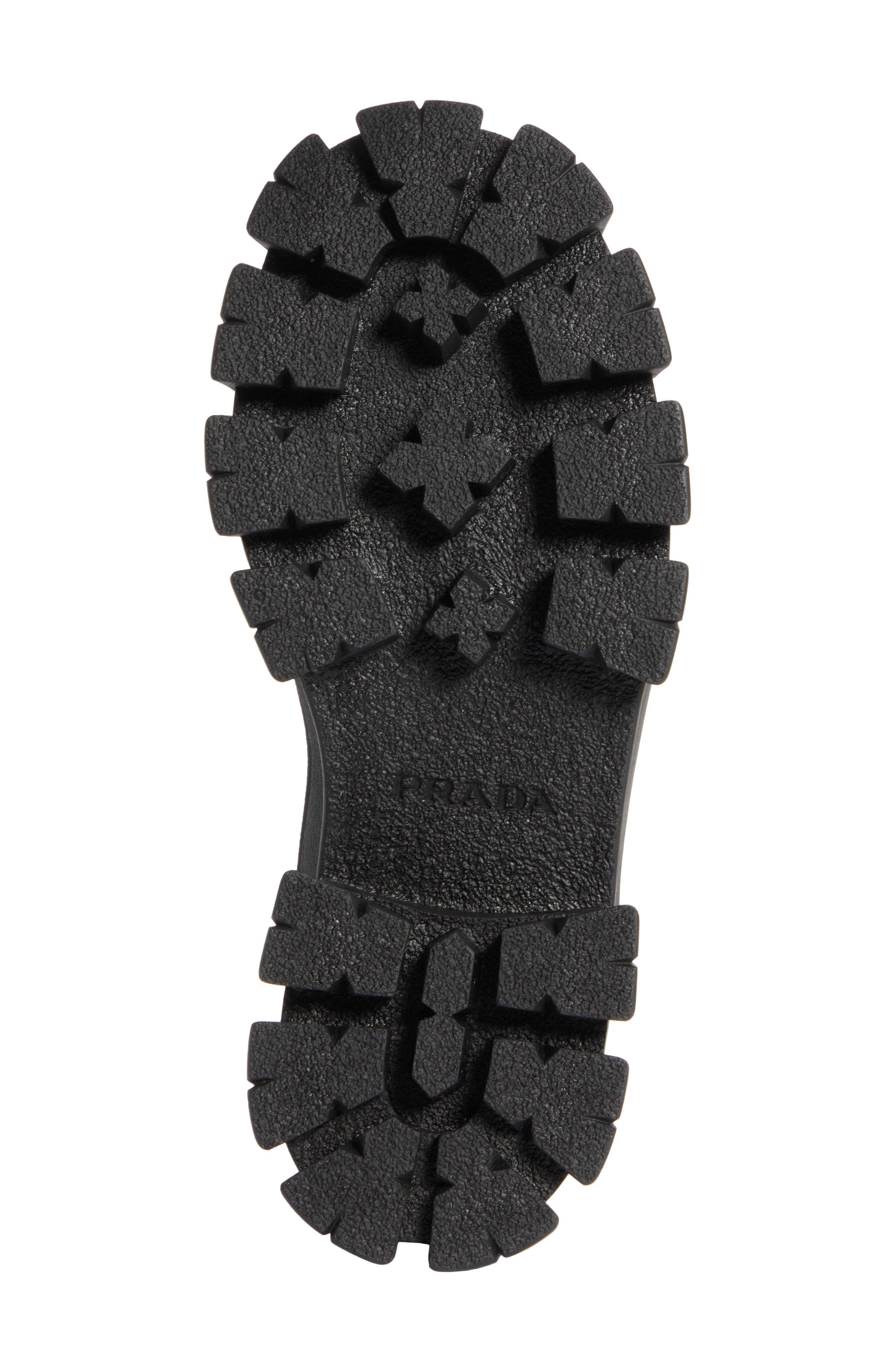 Prada Logo Monolith Duck Boot, Alternate, color, 