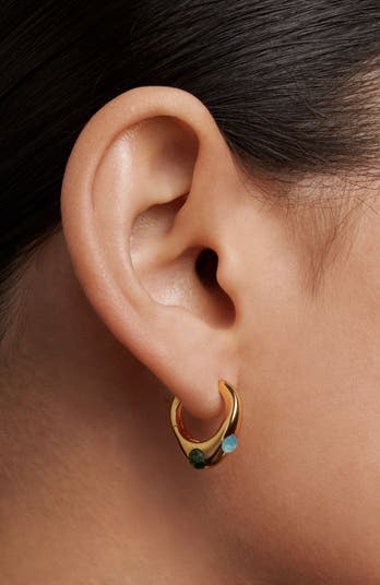 PDPAOLA＊天然石オーガニックシェイプピアス＊CORAL HOOPS PDPAOLA Coral Hoops | Nordstrom