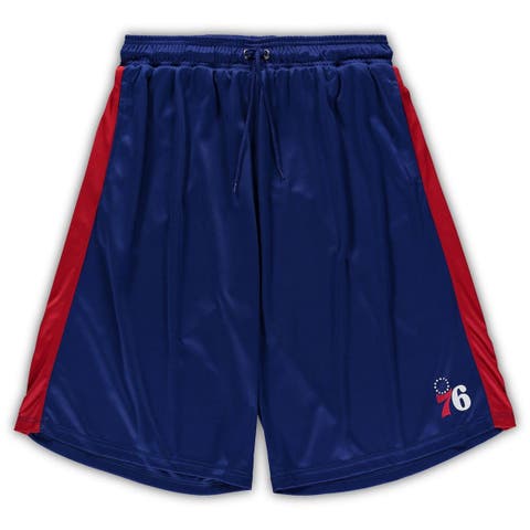 Men's Fanatics Branded Royal/Red Philadelphia 76ers Big & Tall Performance Shorts