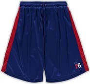FANATICS Men's Fanatics Branded Royal/Red Philadelphia 76ers Big & Tall Performance Shorts