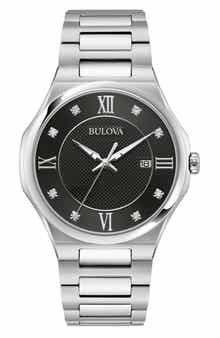 BULOVA Classic Diamond Bracelet Watch, 41mm x 8mm