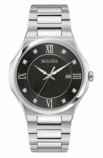 BULOVA Classic Diamond Bracelet Watch, 41mm x 8mm