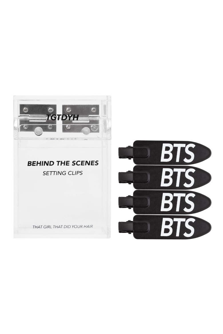 4-Pack BTS Hair Clips, Alternate, color, BLACK
