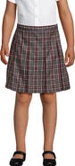 Lands' End School Uniform Girls Plaid Box Pleat Skirt Top of the Knee