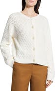 Theory Textured Organic Cotton Cardigan