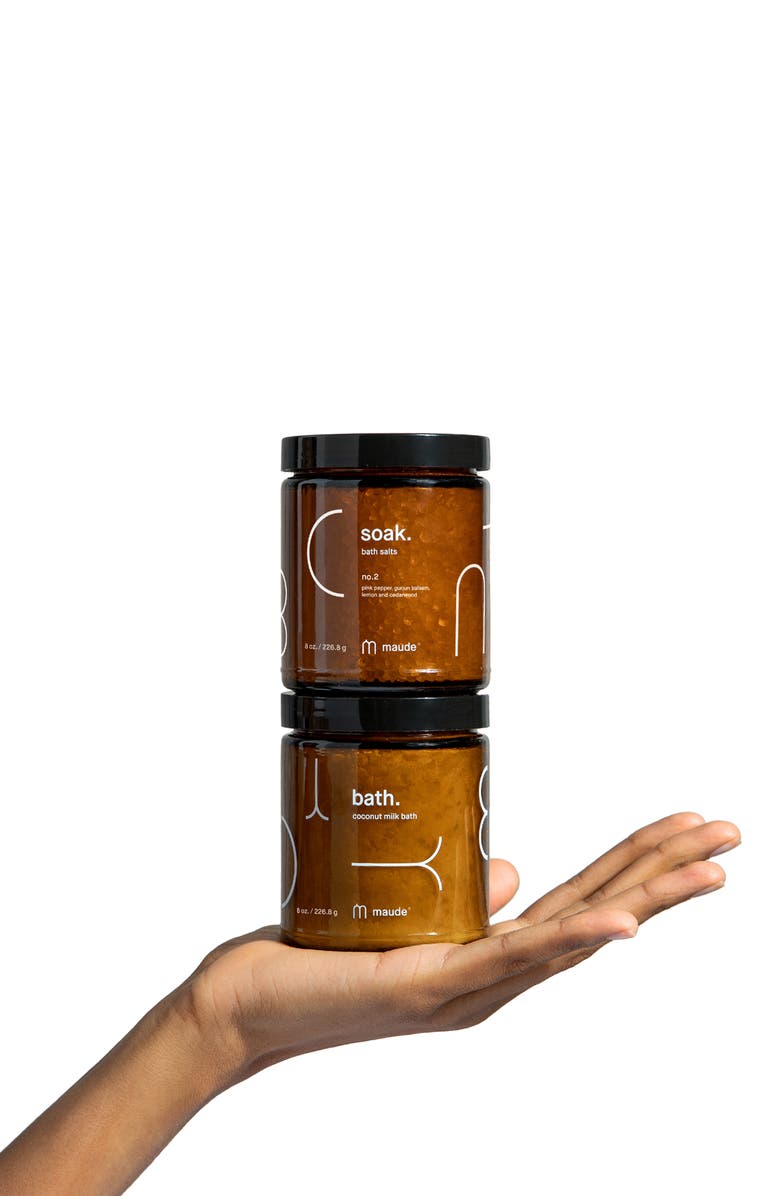 maude Tub Kit No. 1 Bath Salts & Coconut Milk Bath Soak Set, Alternate, color, 