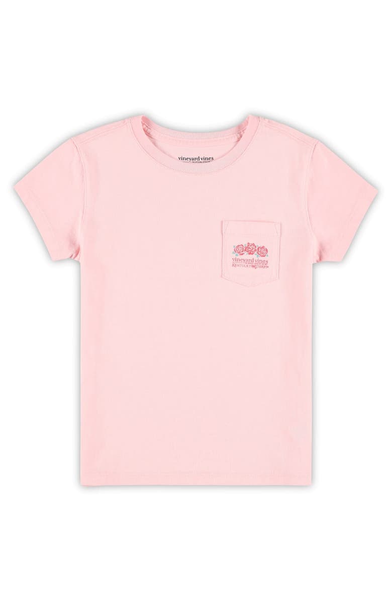 vineyard vines Girls Preschool Vineyard Vines  Pink Kentucky Derby Distressed Run for the Roses T-Shirt, Alternate, color, 