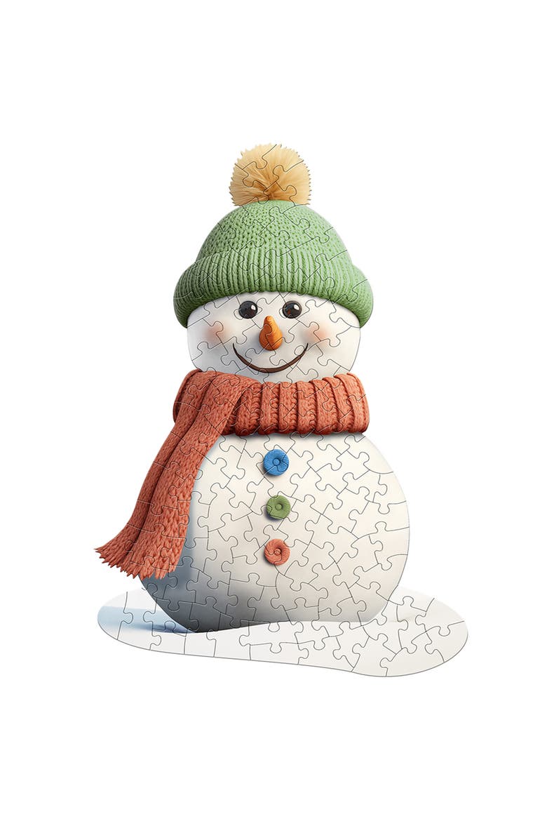 I Am Lil Snowman 100 Piece Puzzle, Alternate, color, Multicolored