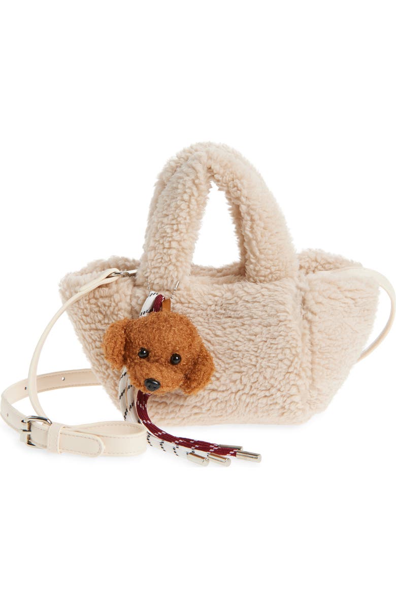 Ruby & Ry Kids' Faux Fur Tote, Main, color, Camel