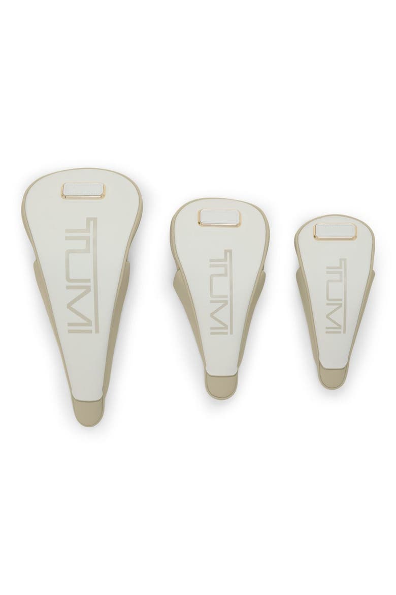 Set of 3 Golf Club Covers, Alternate, color, OFF WHITE/ TAN