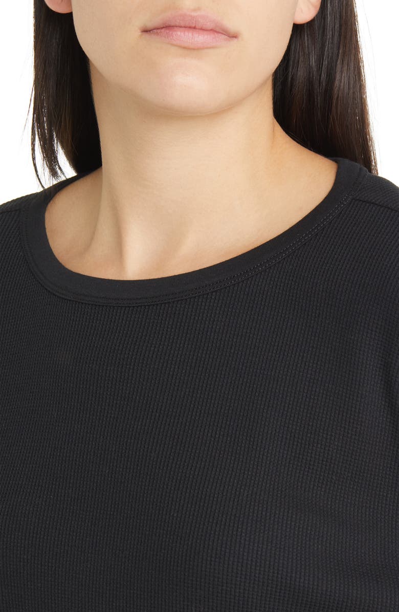 Treasure & Bond Oversize Cotton Blend Thermal Knit Top, Alternate, color, 