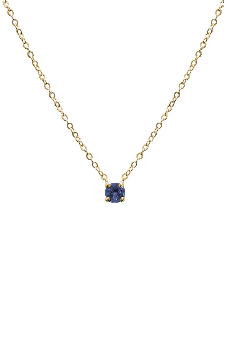 Birthstone Pendant Necklace, Main, color, SAPPHIRE/ SEPTEMBER