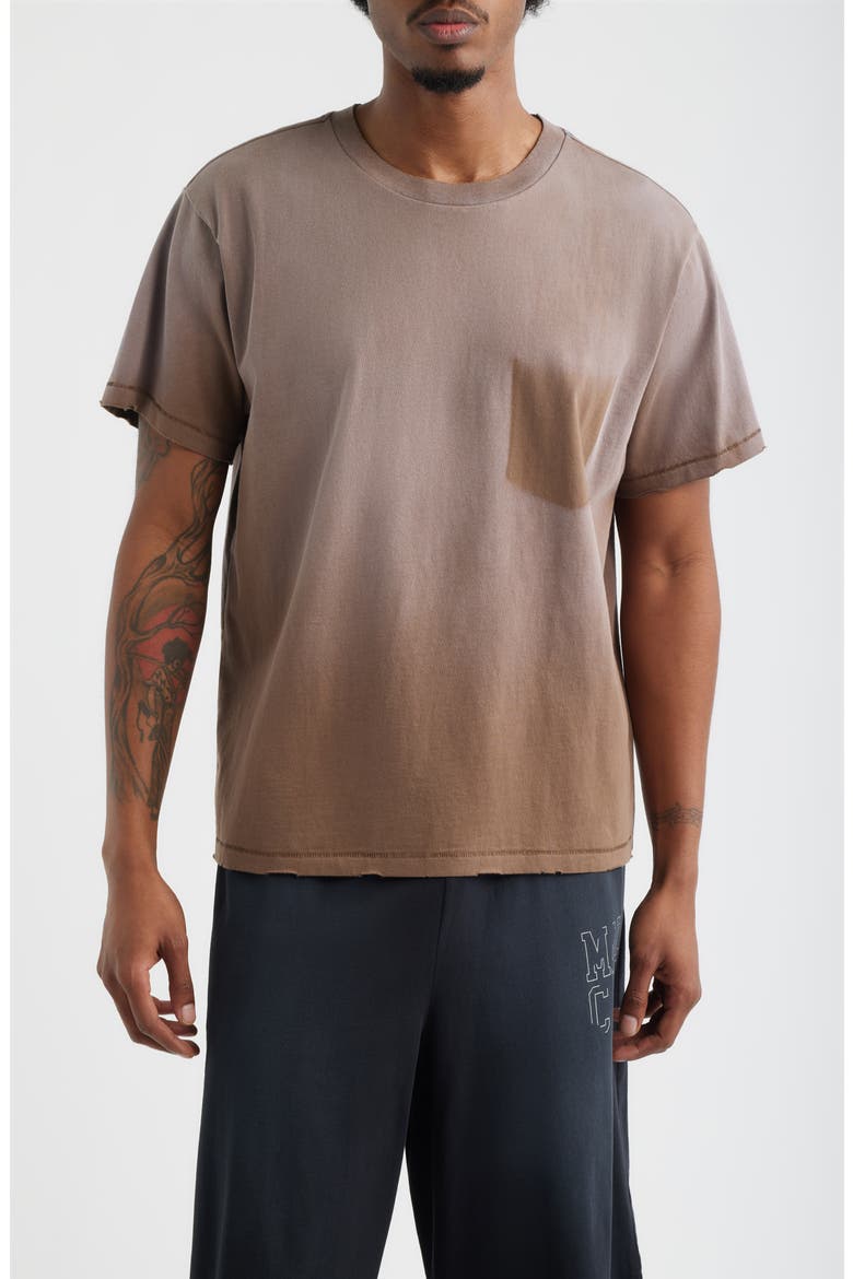 Core Distressed Tee, Main, color, VINTAGE BROWN