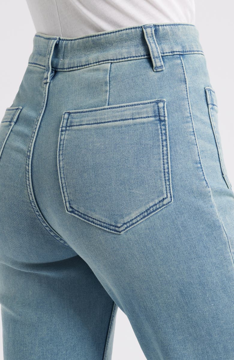 Faherty Ankle Length High Waist Stretch Terry Pants, Alternate, color, Eastern Shore Wash