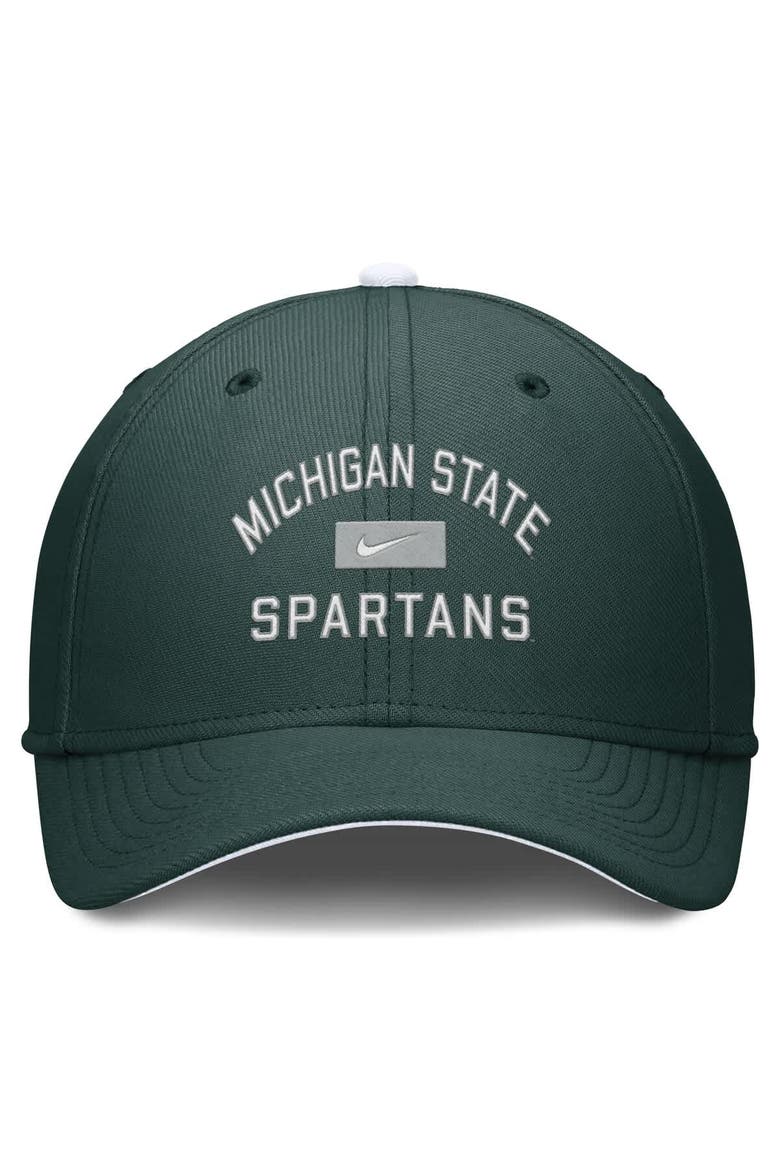 Men's Nike Green Michigan State Spartans Primetime Rise Swoosh Flex Hat, Alternate, color, Green