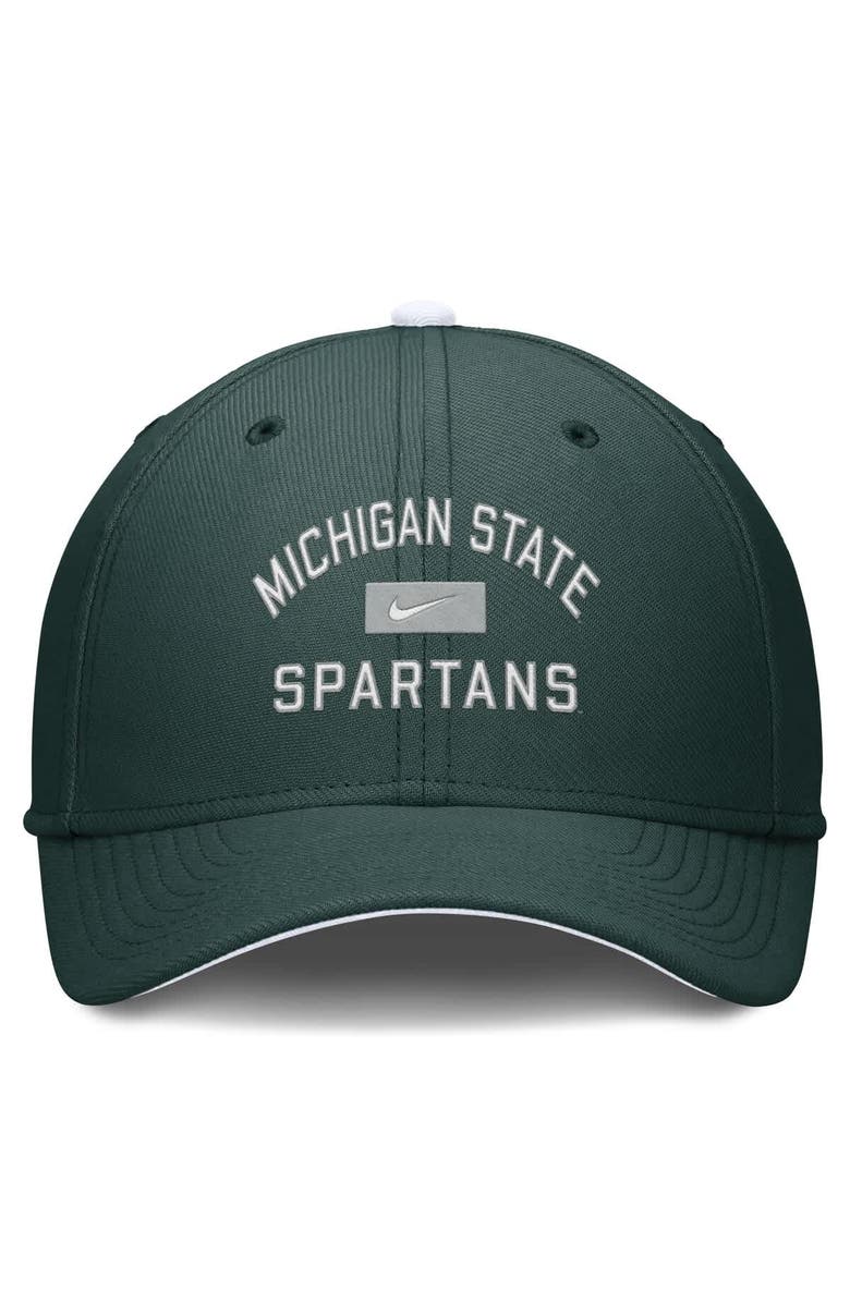 Nike Men's Nike Green Michigan State Spartans Primetime Rise Swoosh Flex Hat, Alternate, color, Green
