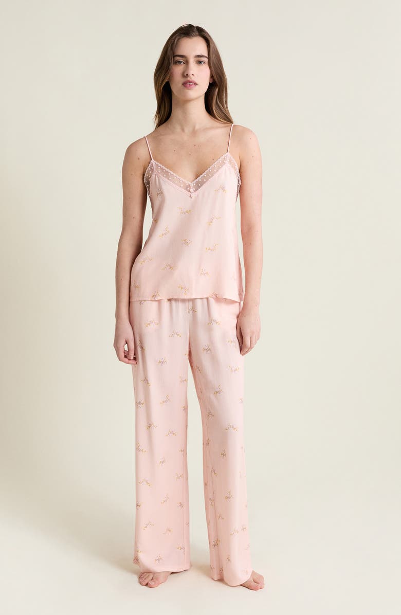 Etam Plumia Caraco Camisole, Alternate, color, Imp Bleu Vert