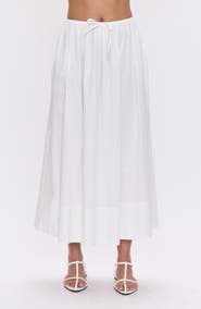 Pistola Noelle Stretch Cotton A-Line Midi Skit