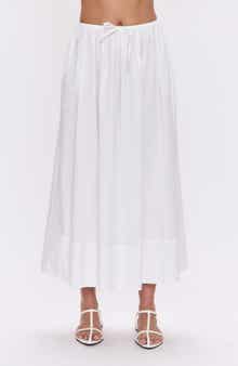 Pistola Noelle Stretch Cotton A-Line Midi Skit