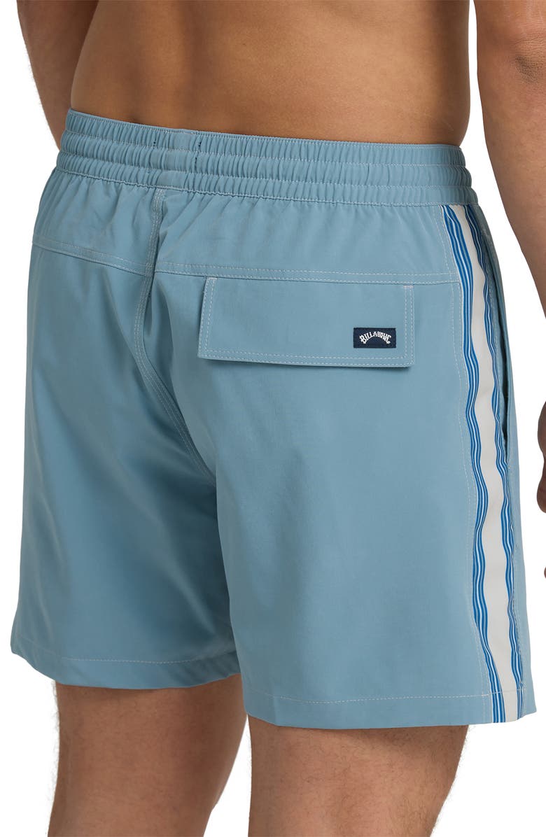 Billabong Dbah Panel Layback Swim Trunks, Alternate, color, Blue Fog