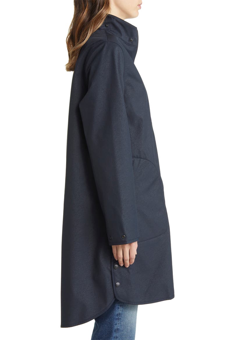 Hooded Water Repellent Rain Jacket, Alternate, color, DARK INDIGO
