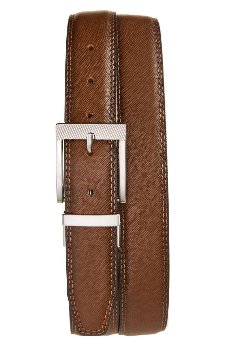 Florsheim Perrion Reversible Leather Belt, Main, color,