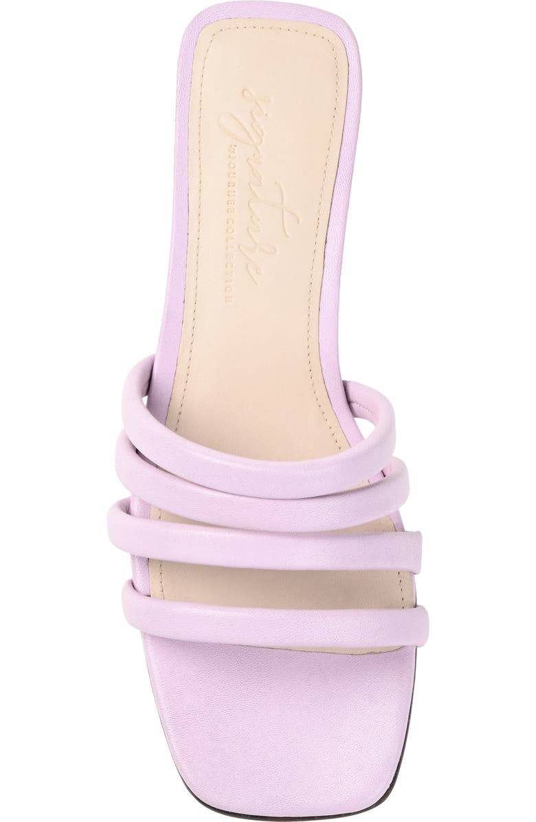 Journee Collection Cenci Strappy Slide Sandal, Alternate, color, Lilac