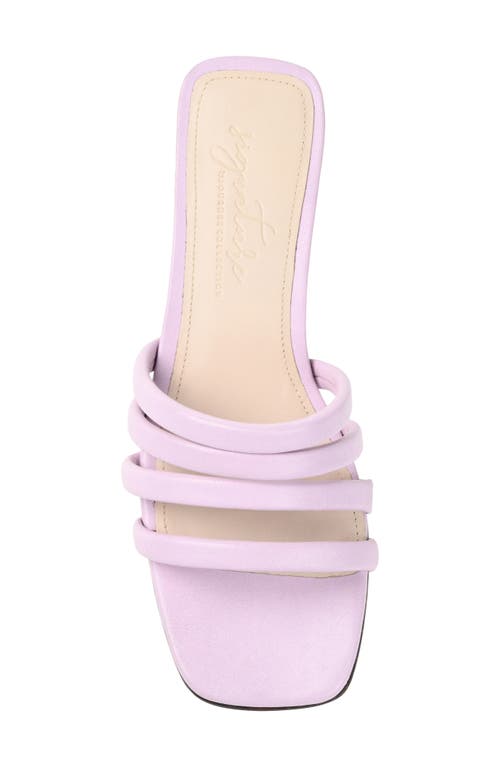 Journee Collection Cenci Strappy Slide Sandal In Lilac