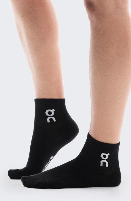 Shop On Logo Mid 3-pack Socks In Black