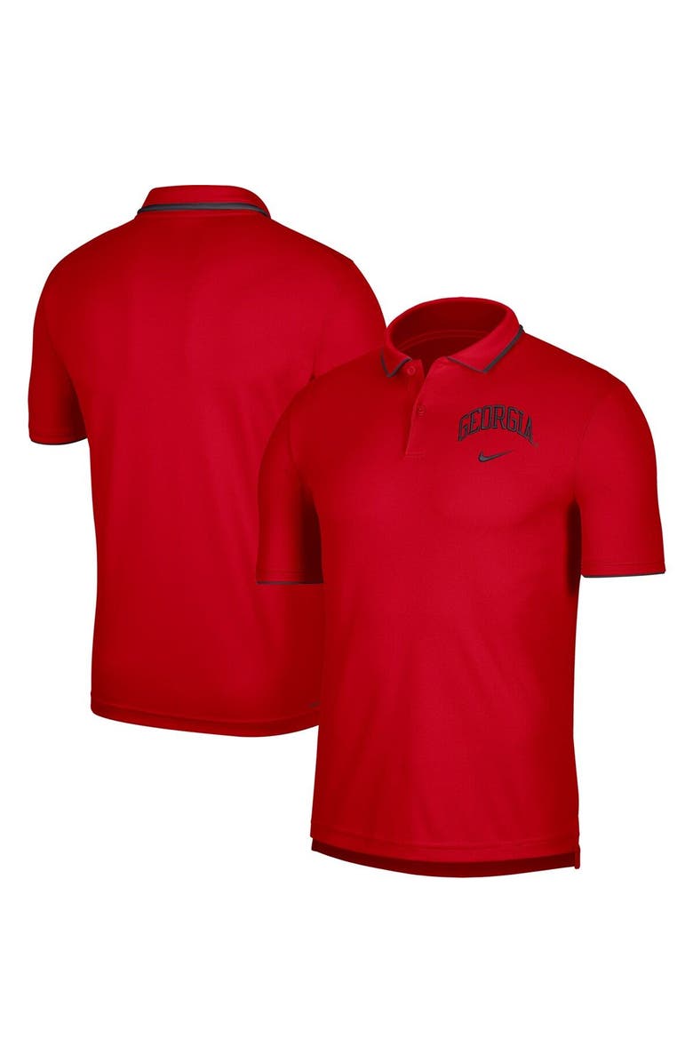 Nike Men's Nike Red Georgia Bulldogs UV Collegiate Team Performance Polo, Main, color,