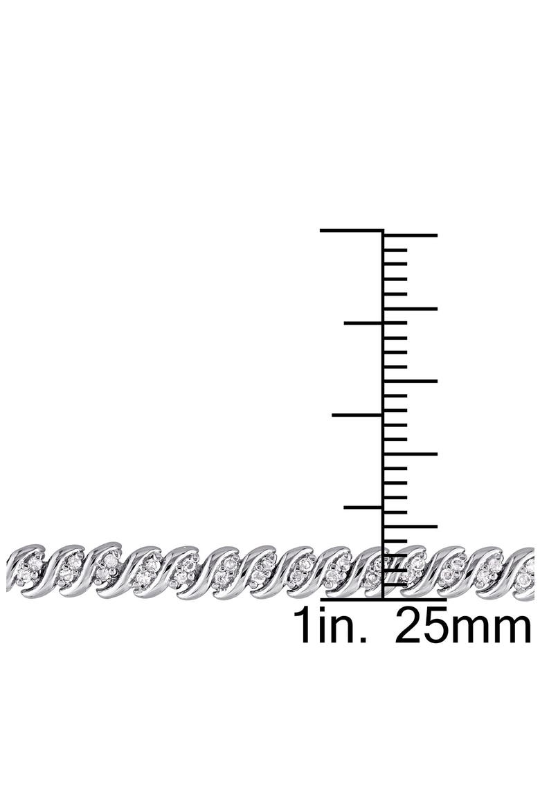 Diamond Braided Tennis Necklace - 1ct., Alternate, color, WHITE
