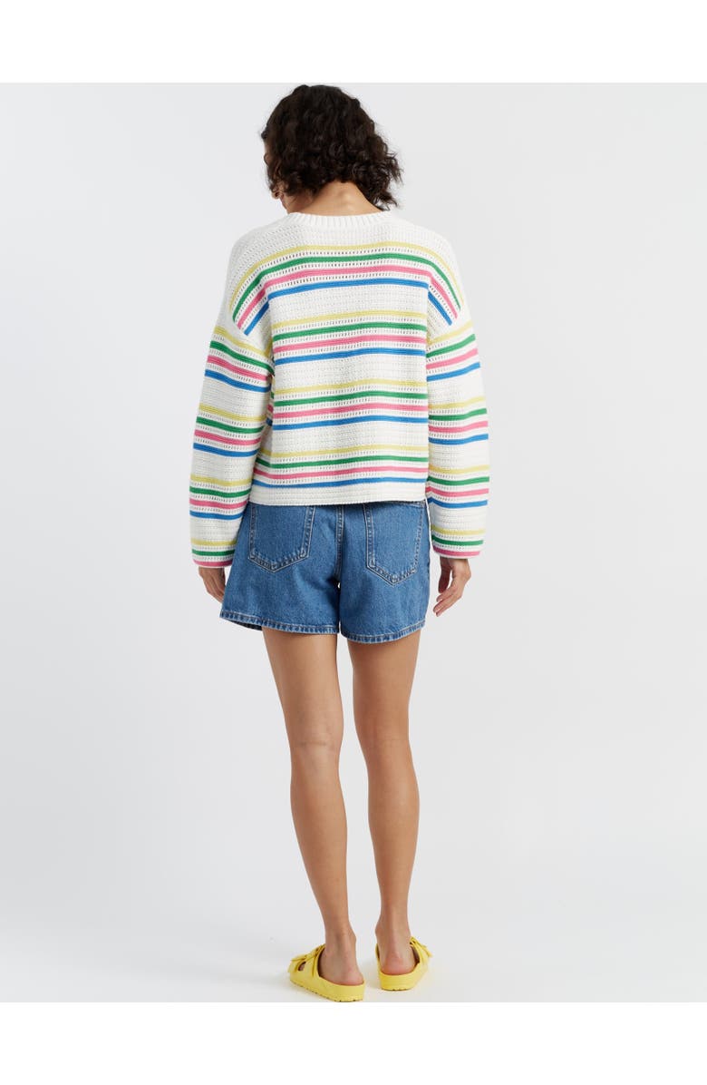 Chinti & Parker Cotton Peanuts Vacation Cardigan, Alternate, color, Cream