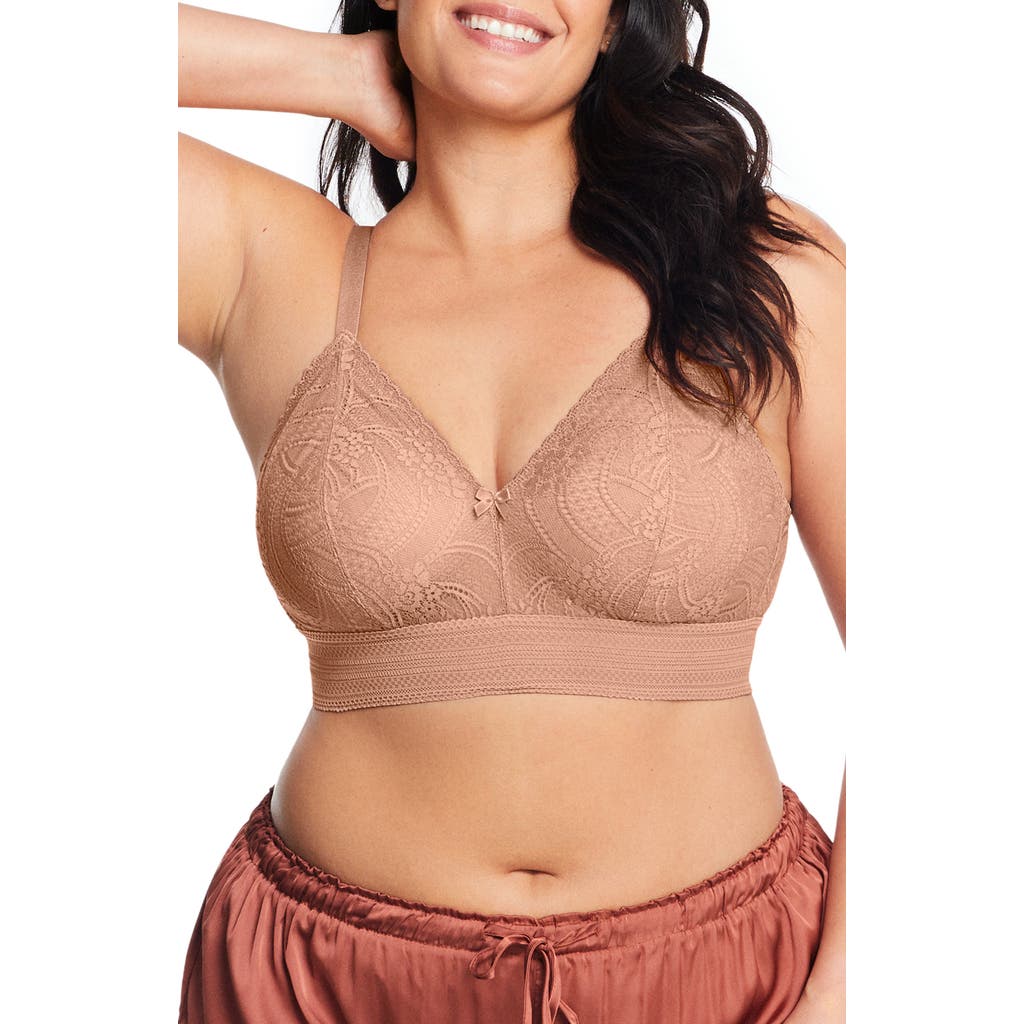 Glamorise Bramour Gramercy Luxe Lace Bralette in Cappuccino  product