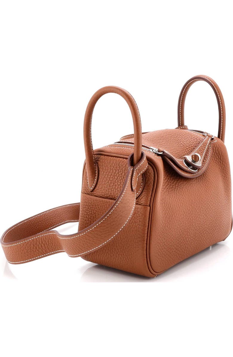 Pre-Owned Hermes Lindy Bag Clemence Mini, Alternate, color, Gold
