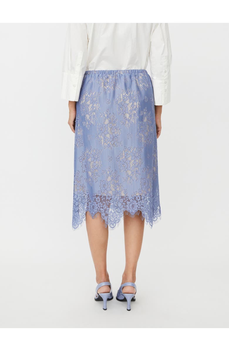 Masai Copenhagen MaSarivelle Lace Overlay Midi Skirt, Alternate, color, Stonewash