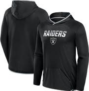 FANATICS Men's Fanatics Black Las Vegas Raiders Transitional Defender Hoodie Long Sleeve T-Shirt