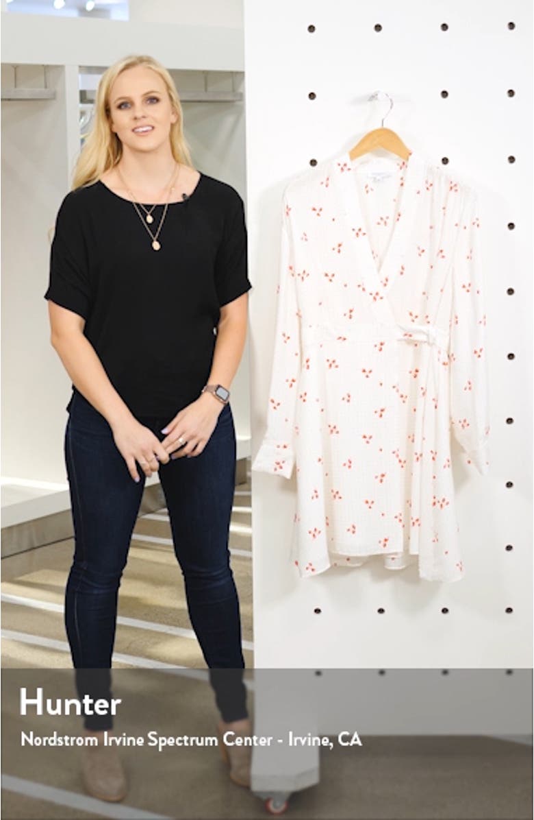 Allaire Long Sleeves Silk Dress, sales video thumbnail