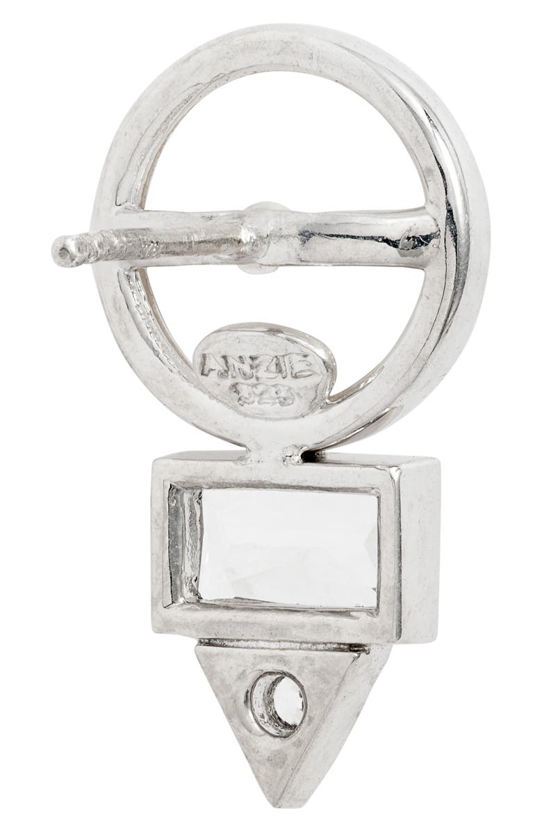 Anzie Cleo Baguette Topaz & Pearl Stud Earrings, Alternate, color, 