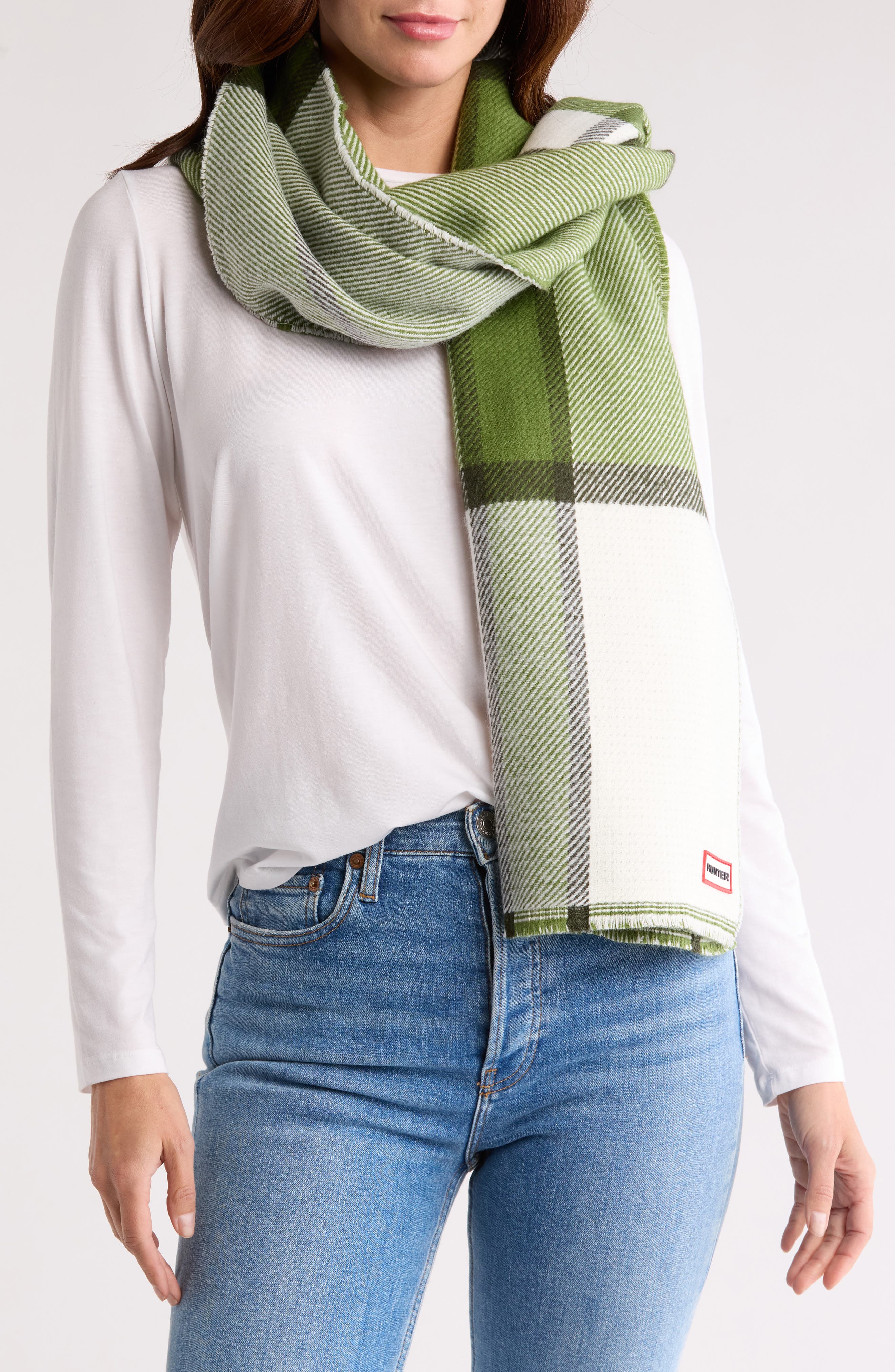 Hunter Heavyweight Reversible Plaid Scarf